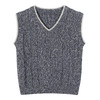 【菱形绞花V领背心】童装V领针织背心男童春季新款毛线衣马甲 商品缩略图6