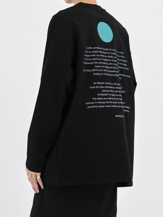 49PERCENT(49%)古文印花拉链太空探索卫衣男女休闲圆领 商品图0