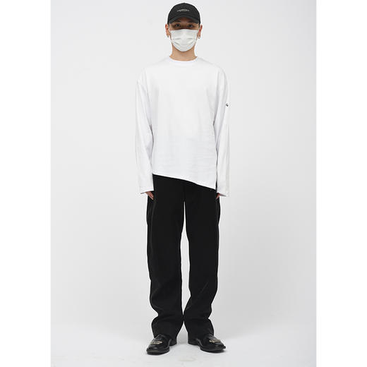 TERRAINCOGNITA2021G系列宽松解构刺绣打底衫不规则百搭长袖T恤男 商品图2