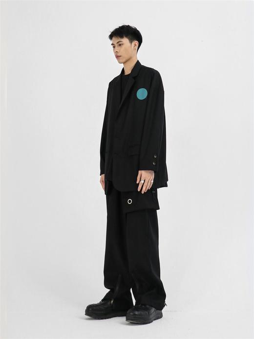 49PERCENT(49%)太空印花落肩西装外套休闲宽松 商品图0