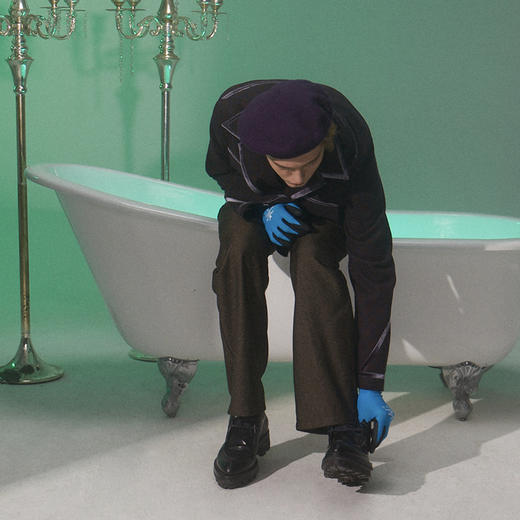 UMAMIISM 有茂密声 21SS 艾森豪威尔合身丝绒宫廷夹克 商品图4