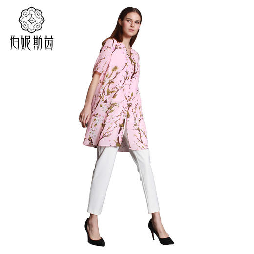 【伯妮斯茵】162F271--粉色衬衫--盛开的桃花--《生命之美-梵高的花园》 商品图1