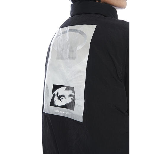 TERRAINCOGNITA边缘人主题印花棉衣马甲宽松百搭金属质感棉服男女 商品图3