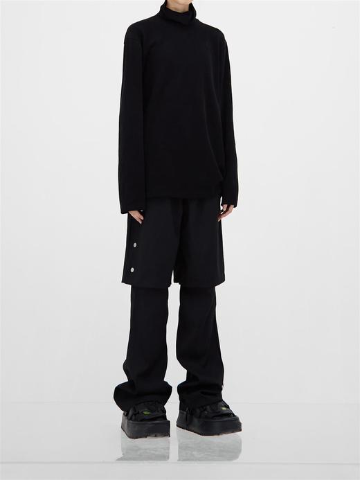 49PERCENT(49%)黑色高领毛衣长袖打底中性修身 商品图1