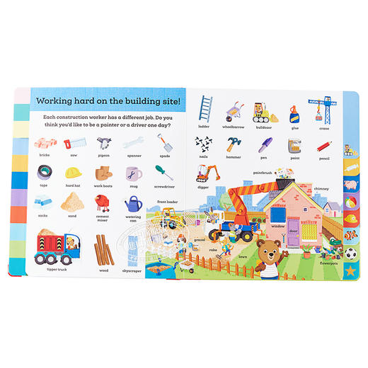 【中商原版】Bizzy Bear’S Big Book Of Words 小熊很忙的单词童话书 Benji Davies 低幼亲子英语启蒙绘本 纸板书 英文原版 3-6岁 商品图6