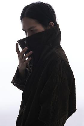 TERRAINCOGNITA咖色两穿灯芯绒高领外套休闲百搭保暖夹克男女