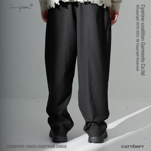 ATTEMPT AW20 宽松打褶飘带功夫西裤 商品图3