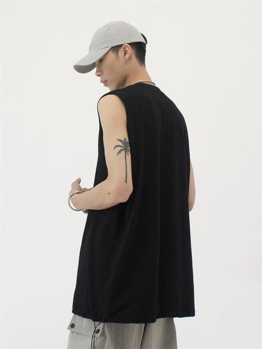 49PERCENT(49%) 原创设计3色圆领基础可调节下摆背心 商品图0