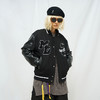 MODITEC 20秋冬 黑武士羊绒皮袖夹棉棒球外套STARKID主题刺绣棉服 商品缩略图1