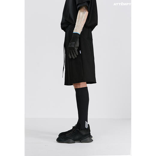 ATTEMPT SS21 十四巧板分割针织短裤夏季阔腿宽松休闲抽绳五分裤 商品图1