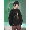 UMAMIISM 有茂密声 21SS 文物博物馆茂密铜像撕裂圆领卫衣 商品缩略图1
