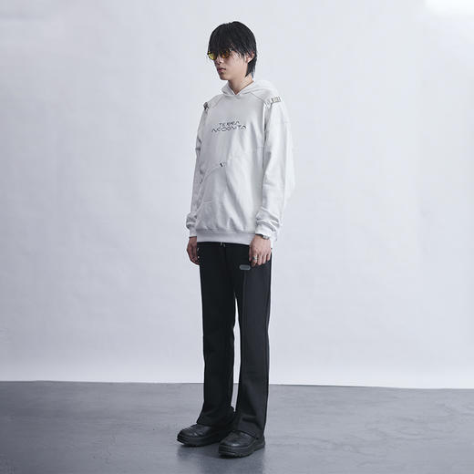 TERRAINCOGNITA20AWG系列分解结构宽松脏白重磅插扣戴帽卫衣男女 商品图0