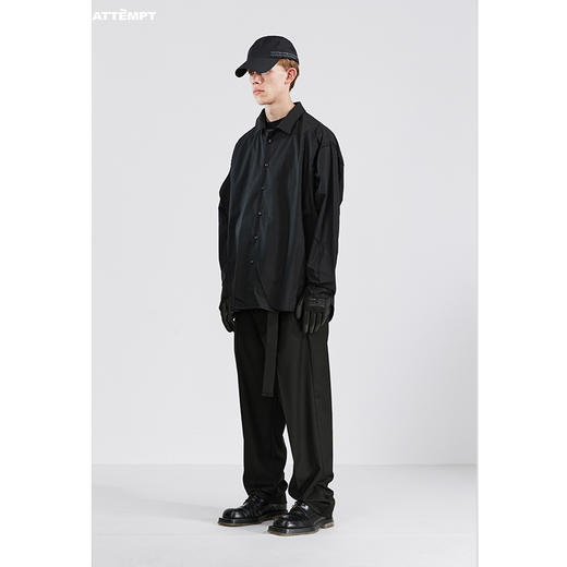 ATTEMPT SS21 等高线多层衬衫潮牌原创设计宽松休闲外搭衬衣 商品图2