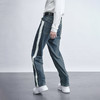 TERRAINCOGNITA20AW拼皮高级质感百搭舒适拼接长裤休闲牛仔裤男女 商品缩略图3