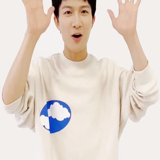 MODITEC四色云朵发泡立体印花抓绒卫衣宽松情侣潮流韩版 周深同款 商品图1