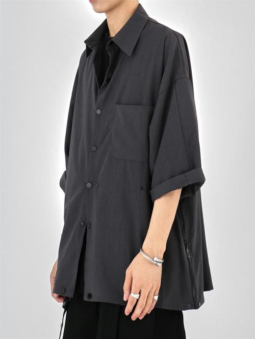 49PERCENT(49%)太空灰多形态西装衬衫外套七分袖 商品图3