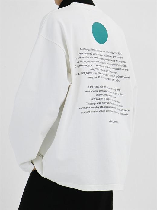 49PERCENT(49%)古文印花拉链太空探索卫衣男女休闲圆领 商品图1