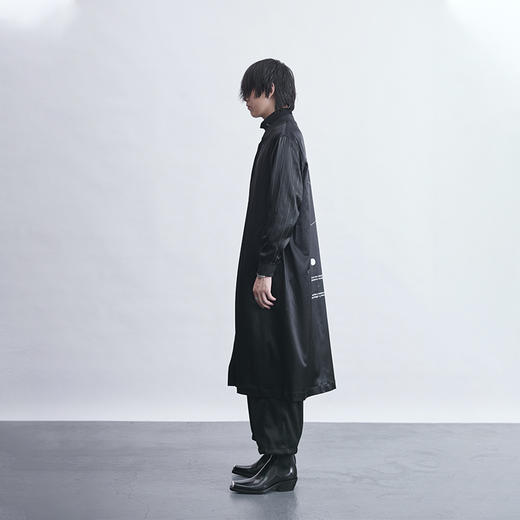 TERRAINCOGNITA20AW宽松廓形丝绸质感风衣外套边缘人员工服男女 商品图1