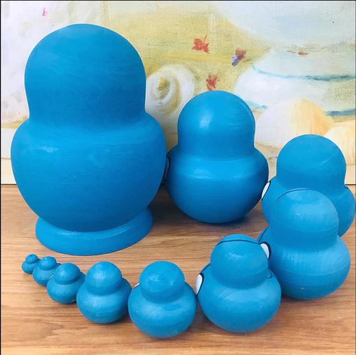 俄罗斯10层木质套娃-哆啦A梦 商品图1