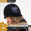 MODITEC 21春夏 爱心皮牌针织冷帽 双色粗针提花纽扣装饰针织帽 商品缩略图0