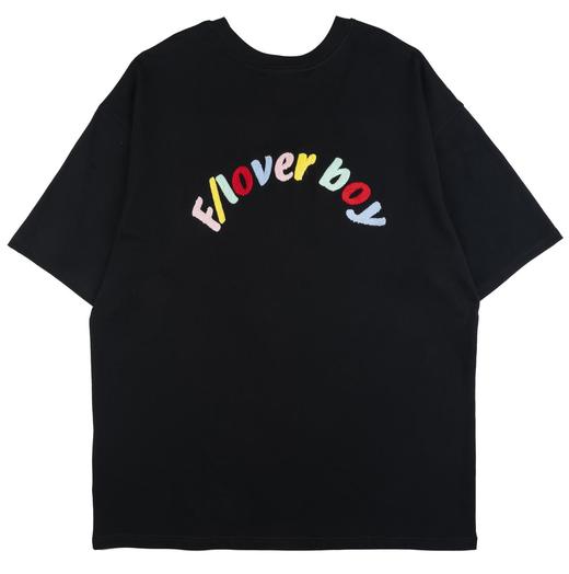 MODITEC 20SS 爱心标语毛巾绣短袖 OVERSIZE原创宽松休闲纯棉T恤 商品图3