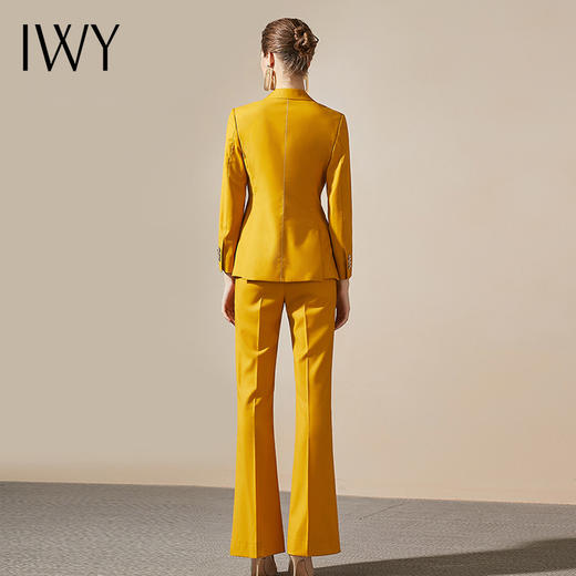IWY/时尚黄色西装套装韩版修身女神范203021CP1 商品图4