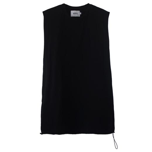 49PERCENT(49%) 原创设计3色圆领基础可调节下摆背心 商品图4