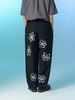 MODITEC 20宽松手绘花朵图案西裤反光印花调节腰围西裤刘冬沁同款 商品缩略图2
