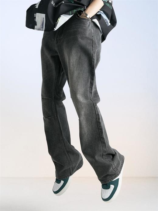 MODITEC 20SS 复古微喇版型酵洗做旧牛仔裤 水洗做旧宽松休闲款 商品图2