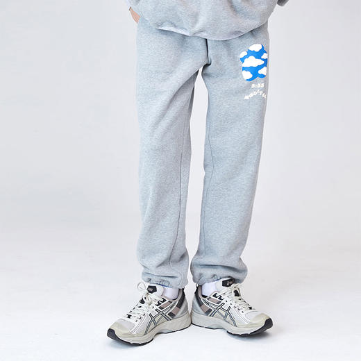 MODITEC 20秋冬 四色抓绒休闲运动裤 立体印花基础运动宽松束脚裤 商品图1