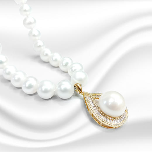 【3.8女神节礼物】珍珠项链 送女友送老婆送母亲 岁月有爱温润如珠 商品图1