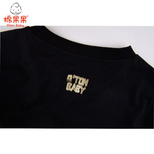 棉果果夏季亲子装爸爸款全棉汗布短袖T恤M212140221345 商品图3