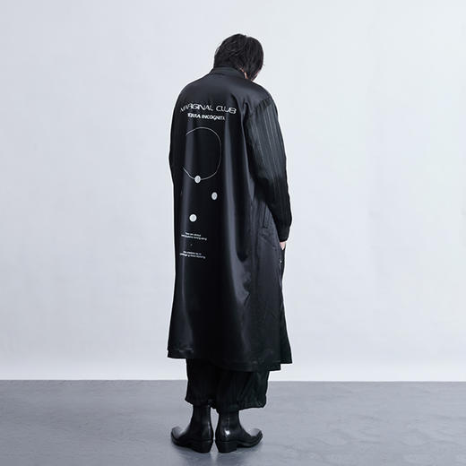 TERRAINCOGNITA20AW宽松廓形丝绸质感风衣外套边缘人员工服男女 商品图0