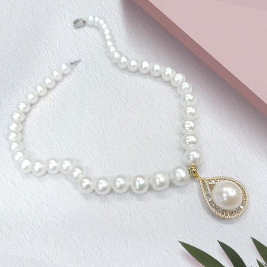 【3.8女神节礼物】珍珠项链 送女友送老婆送母亲 岁月有爱温润如珠 商品图3