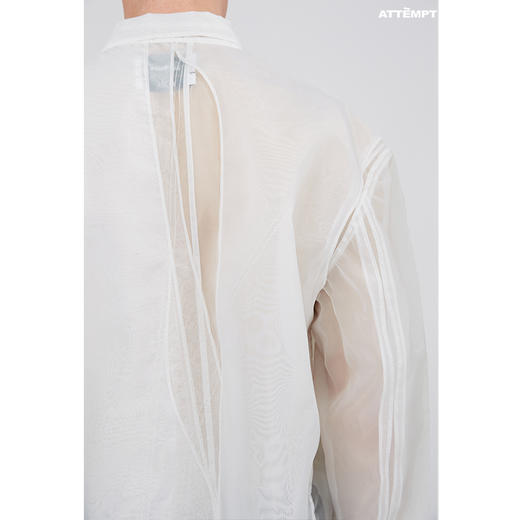 ATTEMPT SS21 等高线多层羊毛混纺/玻璃纱西装潮牌原创休闲西服 商品图3