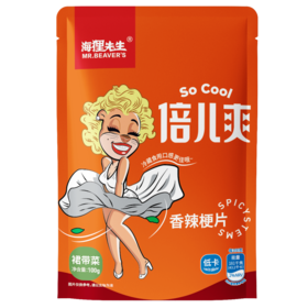 海狸先生香辣梗片100g*10袋海藻下饭神器一餐一袋不浪费