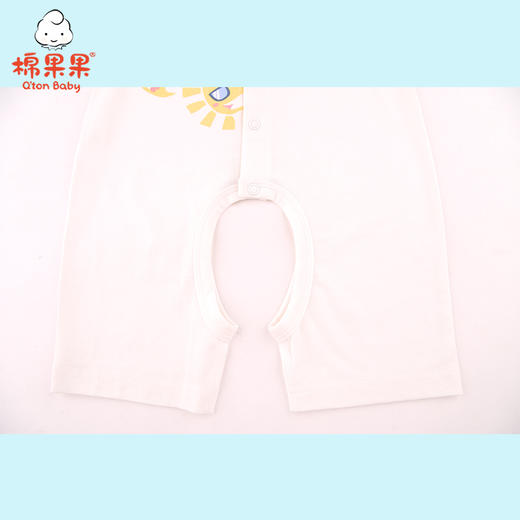 棉果果夏季新品内衣男童女童莫代尔背心开裆连体衣连身衣哈衣M201725421231 商品图3