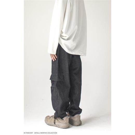 49PERCENT休闲廓形牛仔裤脚口调节秋冬男 商品图3