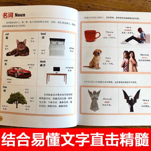 小学生英语基础入门全三册漫画图解二三四五年级全国通用儿童自然拼读重点攻关一学就会一看就懂语法词汇拼写专项练习册大全 商品图4