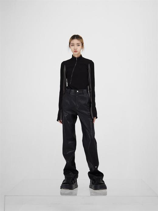 49PERCENT(49%)拼接拉链修身特工连衣裙高级简约 商品图1