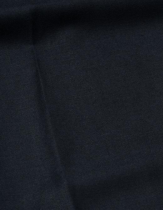 Margaret Howell 男士午夜蓝前褶羊毛锥形裤 商品图5