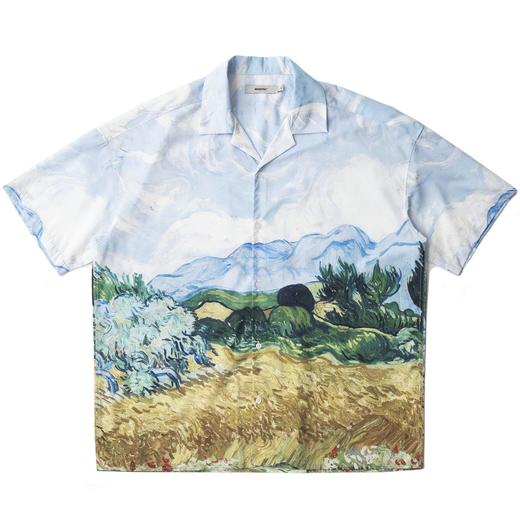 MODITEC 20SS 夏季星空麦田油画古巴mojito衬衫 宽松夏威夷衬衫 商品图3