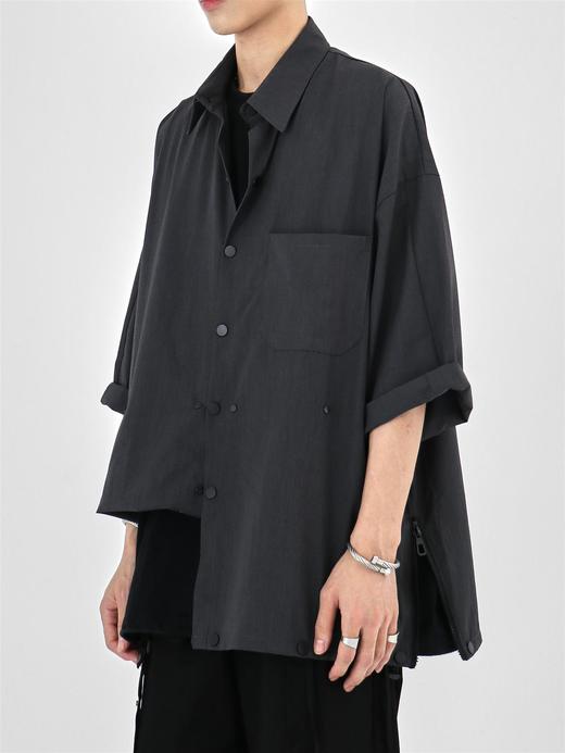49PERCENT(49%)太空灰多形态西装衬衫外套七分袖 商品图2