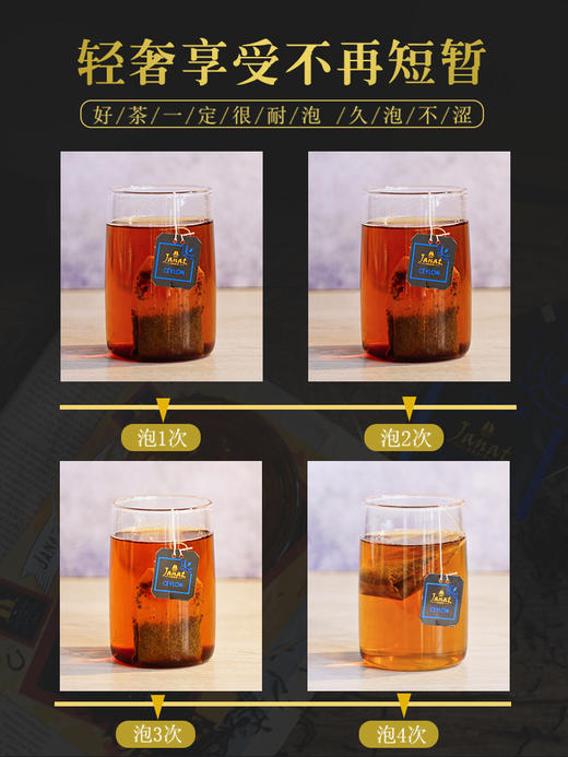 全球五星级酒店专供茶品☀创立于1872年/法国Janat红茶 原装进口 原味锡兰、伯爵红茶 各50袋，早餐下午茶，暖胃舒心 商品图4