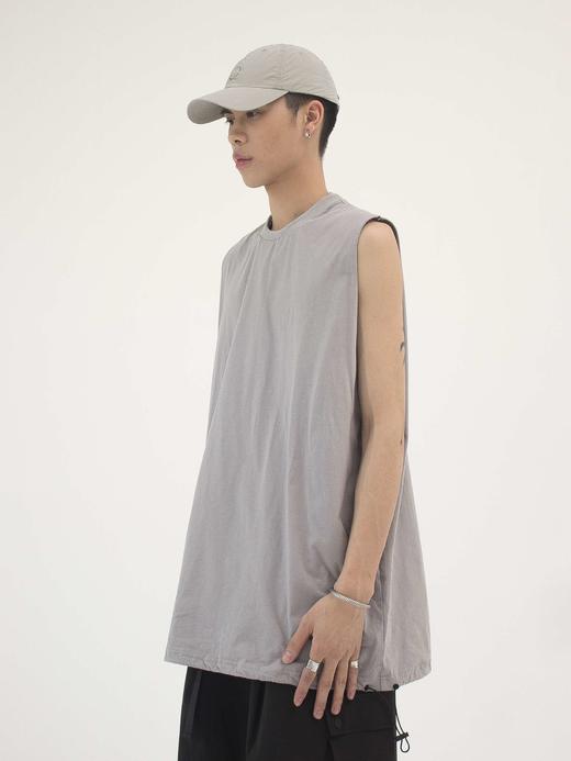 49PERCENT(49%) 原创设计3色圆领基础可调节下摆背心 商品图2