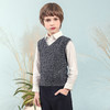 【菱形绞花V领背心】童装V领针织背心男童春季新款毛线衣马甲 商品缩略图2
