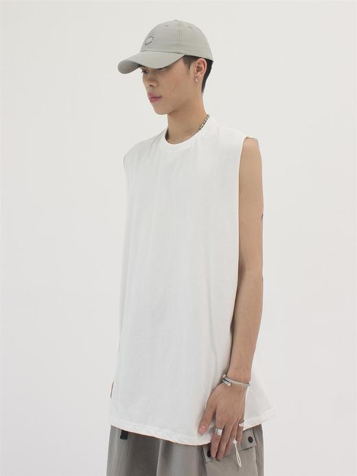 49PERCENT(49%) 原创设计3色圆领基础可调节下摆背心 商品图1