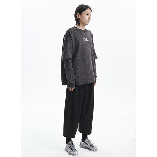 TERRA INCOGNITA20AW手工破坏假两件套头卫衣宽松休闲百搭男女 商品图1