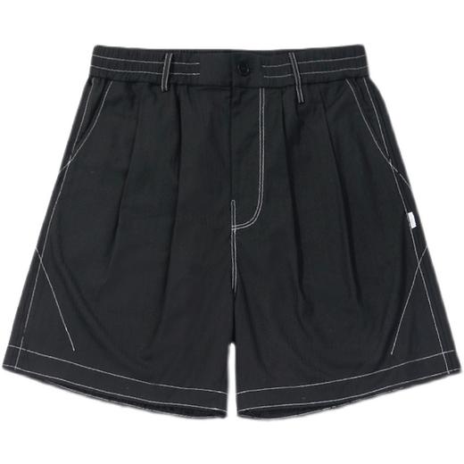 ATTEMPT SS21 双褶明线毛边西装短裤夏季线条宽松五分休闲短裤 商品图4