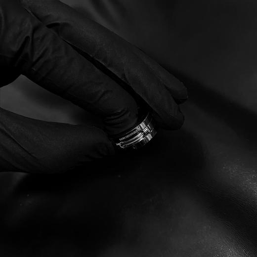 TERRAINCOGNITA21新款不锈钢黑色液体戒指个性百搭开口戒指情侣 商品图3
